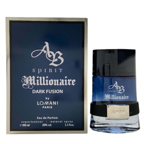 AB Spirit Millionaire Dark Fusion by Lomani men EDP 3.3 3.4 oz